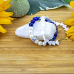 Lapis Lazuli ve Mercan İkli Bileklik Seti