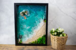 Deniz Temalı 30x40 Anahtapot Figürlü Tablosu