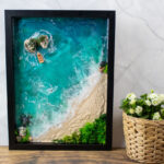 Deniz Temalı 30x40 Anahtapot Figürlü Tablosu